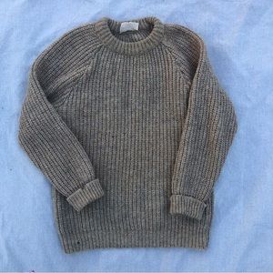Harris Tweed Wool Fisherman Sweater Made in Scotland